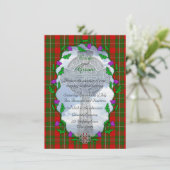 MacGregor Scottish Wedding Einladung (Stehend Vorderseite)