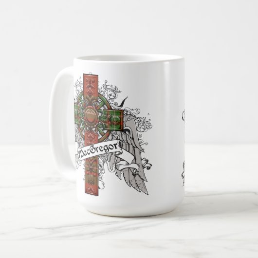 MacGregor Tartan Cross Kaffeetasse (Vorderseite Links)