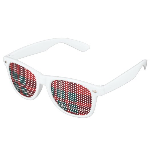 MacGregor Tartan Fun Glasses White Partybrille (Schrägansicht)