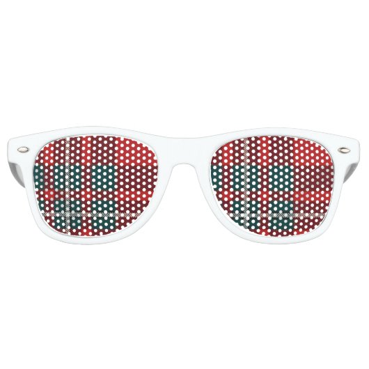MacGregor Tartan Fun Glasses White Partybrille (Vorderseite)