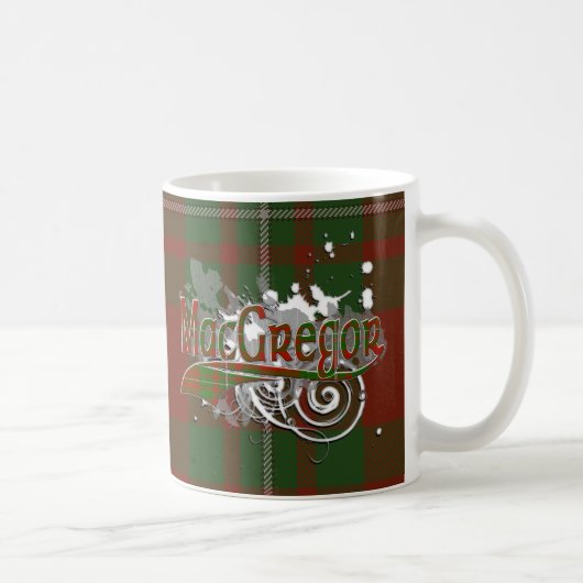 MacGregor Tartan Grunge Kaffeetasse (Rechts)