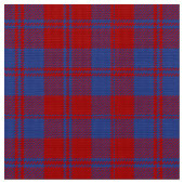 MacGregor Tartan Karierte Stoffe rot und blau (Nahaufnahme)