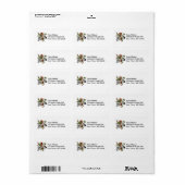 MacGregor Tartan Lion Adressaufkleber (Vorne)