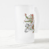 MacGregor Tartan-Löwe Mattglas Bierglas (VorderseiteRechts)