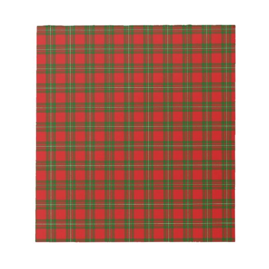 MacGregor Tartan Notizblock (Vorderseite)