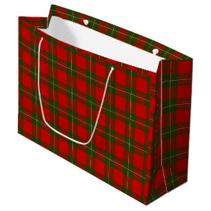 MacGregor-Tartan rot grün kariert Große Geschenktüte