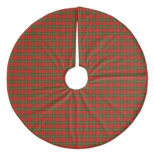 MacGregor Tartan rot kariert Fleece Weihnachtsbaumdecke (Vorderseite)