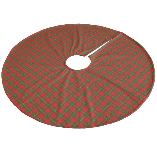 MacGregor Tartan rot kariert Fleece Weihnachtsbaumdecke (Schrägansicht)