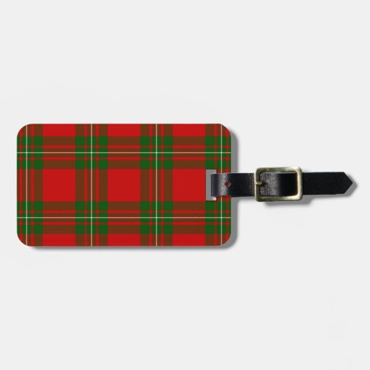 MacGregor Tartan rot kariert Gepäckanhänger (Vorderseite horizontal)