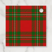 MacGregor Tartan rot kariert Geschenkanhänger (Rückseite)