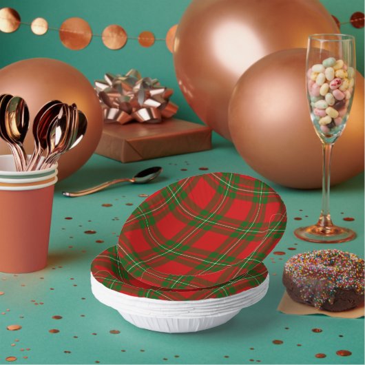 MacGregor Tartan rot kariert Pappteller (Multi)
