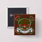 MacGregor Tartan-Schädel Button (Vorne & Hinten)