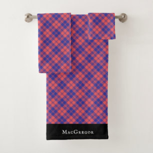 MacGregor von Glengyle Clan Scottish Tartan Karier Badhandtuch Set