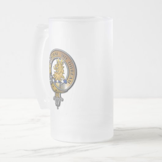 MacGregor Wappen Abzeichen Mattglas Bierglas (Vorderseite Links)