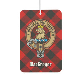 MacGregor Wappen über Rob Roy Tartan Air Freshener Autolufterfrischer