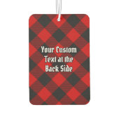 MacGregor Wappen über Rob Roy Tartan Air Freshener Autolufterfrischer (Rückseite)