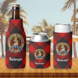 MacGregor Wappen über Rob Roy Tartan Flasche Coole Flaschenkühler