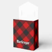 MacGregor Wappen über Rob Roy Tartan Gefälligkeits Geschenkschachtel (Geöffnet)