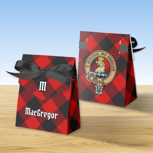 MacGregor Wappen über Rob Roy Tartan Gefälligkeits Geschenkschachtel
