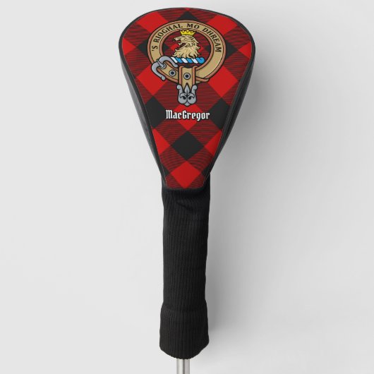 MacGregor Wappen über Rob Roy Tartan Golf Headcover (Vorderseite)