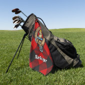 MacGregor Wappen über Rob Roy Tartan Golfhandtuch (Gras)