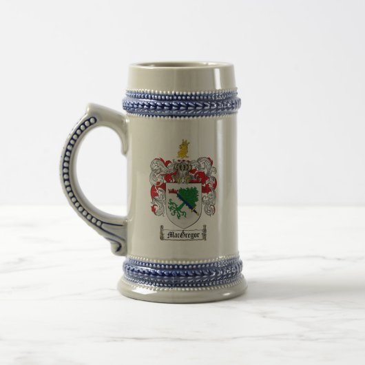 MacGregor-Wappen von Beer Stein Bierglas (Links)