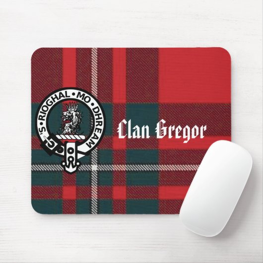 MacGregorPlaid, Gregor Abzeichen, Clan Gregor Mousepad (Mit Mouse)