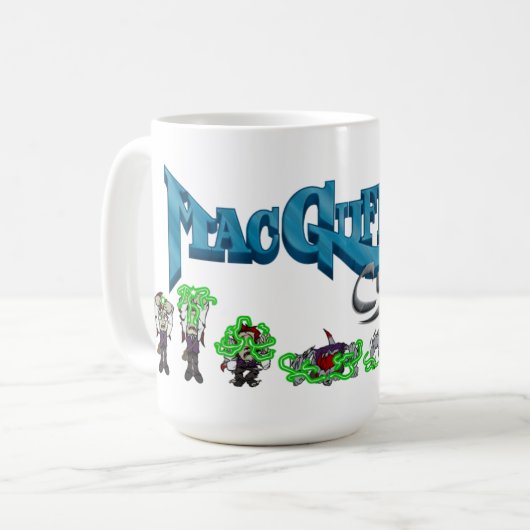 MacGuffins Fluch wandeln Tasse um (Vorderseite Links)