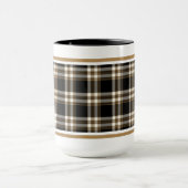 MacGuinness Tartan Black und Brown Irish Kariert Tasse (Zentrum)