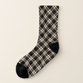 MacGuinness Tartan Black und Tan Kariert Socken (Links - Außen)