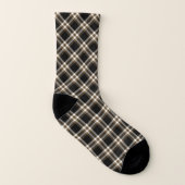 MacGuinness Tartan Black und Tan Kariert Socken (Rechts - Außen)