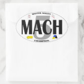 MACH 5 Agility Titel Aufkleber für Hunde (Tasche)
