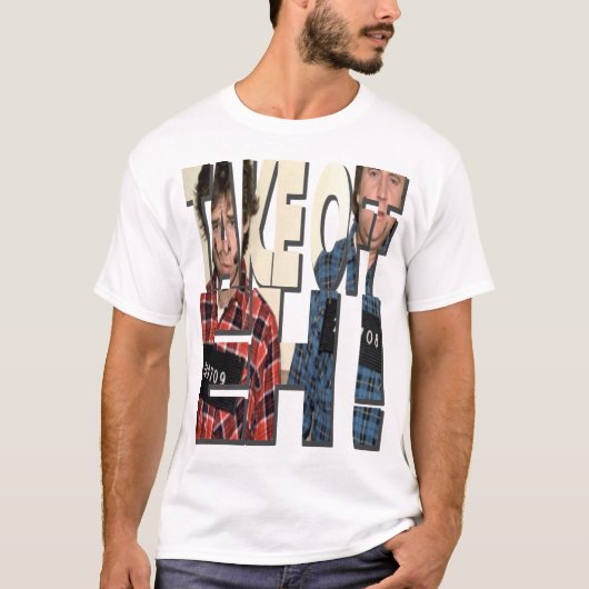 Mach ab, Eh! Bob und Doug McKenzie Retro T-Shirt (Vorderseite)