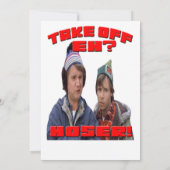 Mach ab, Eh! Strange Brew Classic Design Einladung (Rückseite)