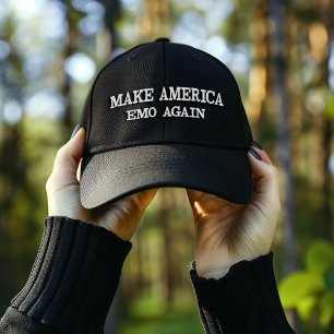 MACH AMERIKA EMO WIEDER STARK BESTICKTE BASEBALLKAPPE