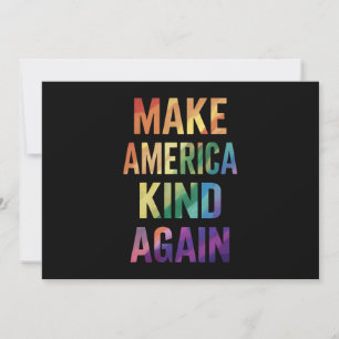 Mach Amerika wieder freundlich Regenbogen LGBTQ Sc Einladung