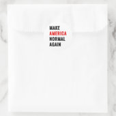 Mach Amerika wieder normal Runder Aufkleber (Tasche)