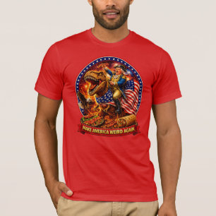 Mach Amerika wieder seltsam Patrioten T-Shirt