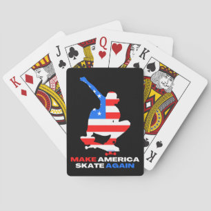 MACH AMERIKA WIEDER SKATE ollie grab edition       Spielkarten