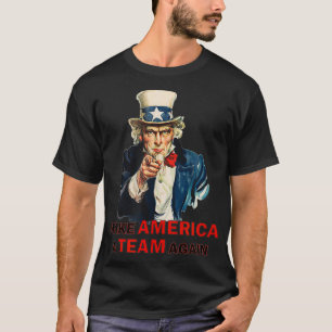 Mach Amerika wieder zu einem Team ONKEL SAM UNPA T-Shirt