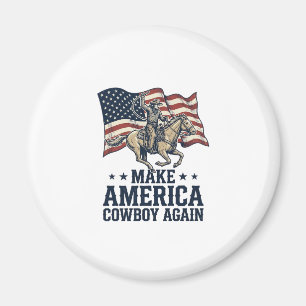 Mach Amerika wieder zum Cowboy Patrioten Western S Magnet