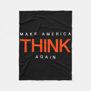 Mach Amerika wieder zum Nachdenken - Anti-Trump Pr Fleecedecke