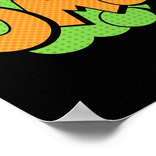 MACH! Ausprägung von Pop Art Comic Poster (Ecke)