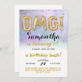 MACH! Birthday Confetti Einladung (Vorne/Hinten)