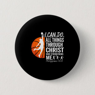 Mach Christliches Basketball Philipper 4 13 Button