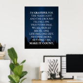 Mach das Leben zählbar Poster (Heimbüro)