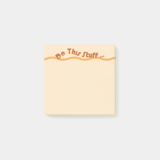 Mach das Zeug... Post-it Klebezettel (Vorderseite)