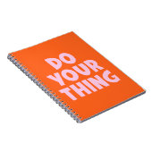 Mach Dein Ding (Orange Ton) Notizblock (Rechte Seite)
