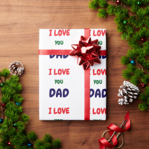 Mach dein eigenes benutzerdefiniertes Ich liebe di Geschenkpapier