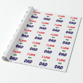 Mach dein eigenes benutzerdefiniertes Ich liebe di Geschenkpapier (Ungerollt)